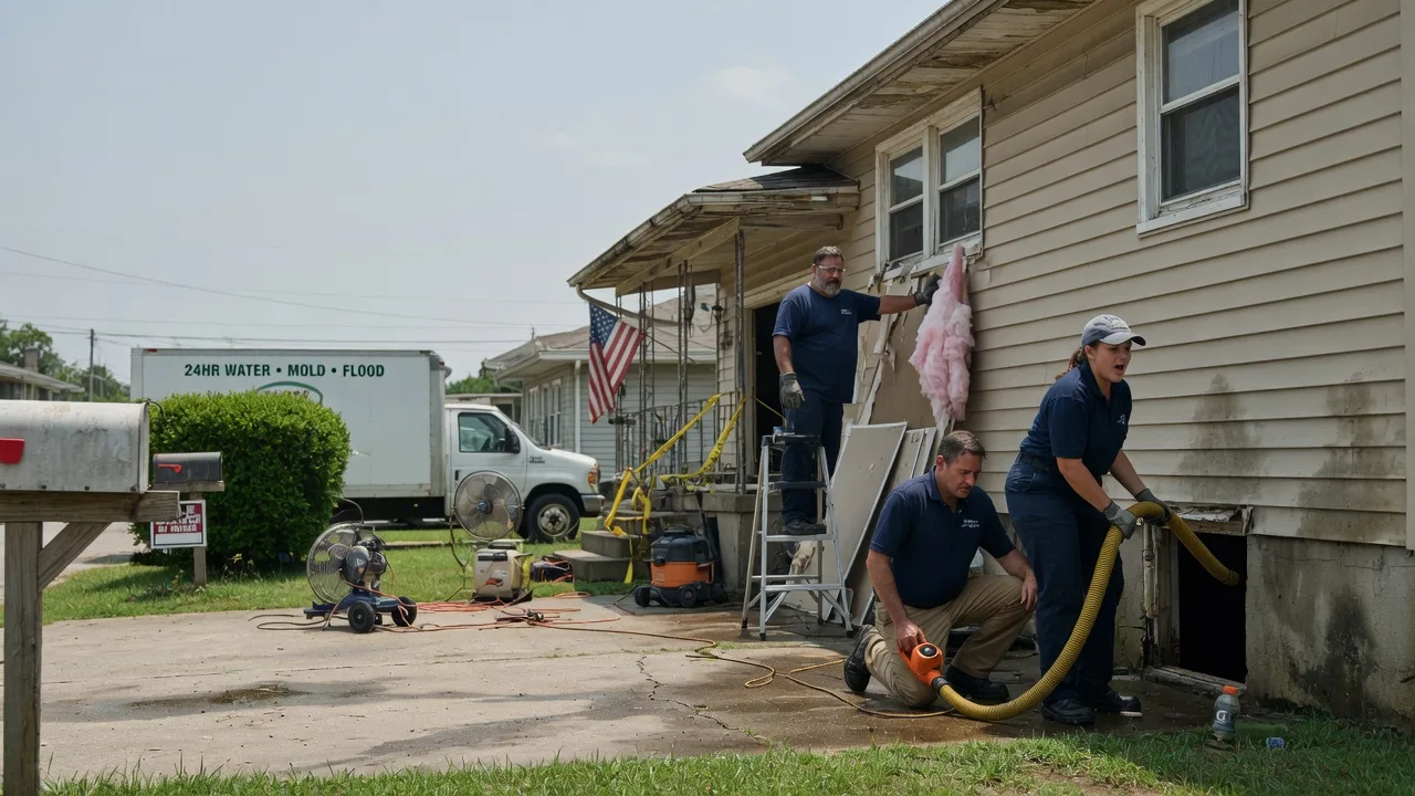 Water Damage Repair in Rentiesville, OK near me